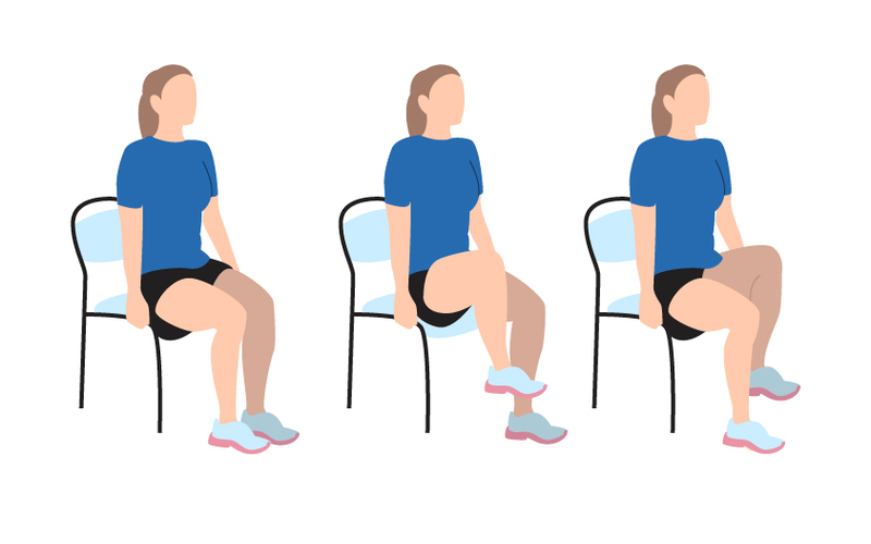 انجام تمرین رژه روی صندلی برای بهبود عوارض سکته مغزی
